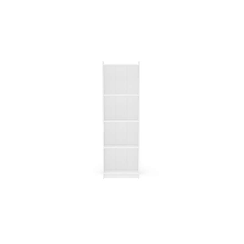 Estante de Madeira com 4 Prateleiras Branco Politorno - Branco
