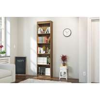 Estante de Madeira com 5 Prateleiras Castanho Politorno