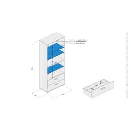 Estante Simples Livramento Branco Politorno - Branco