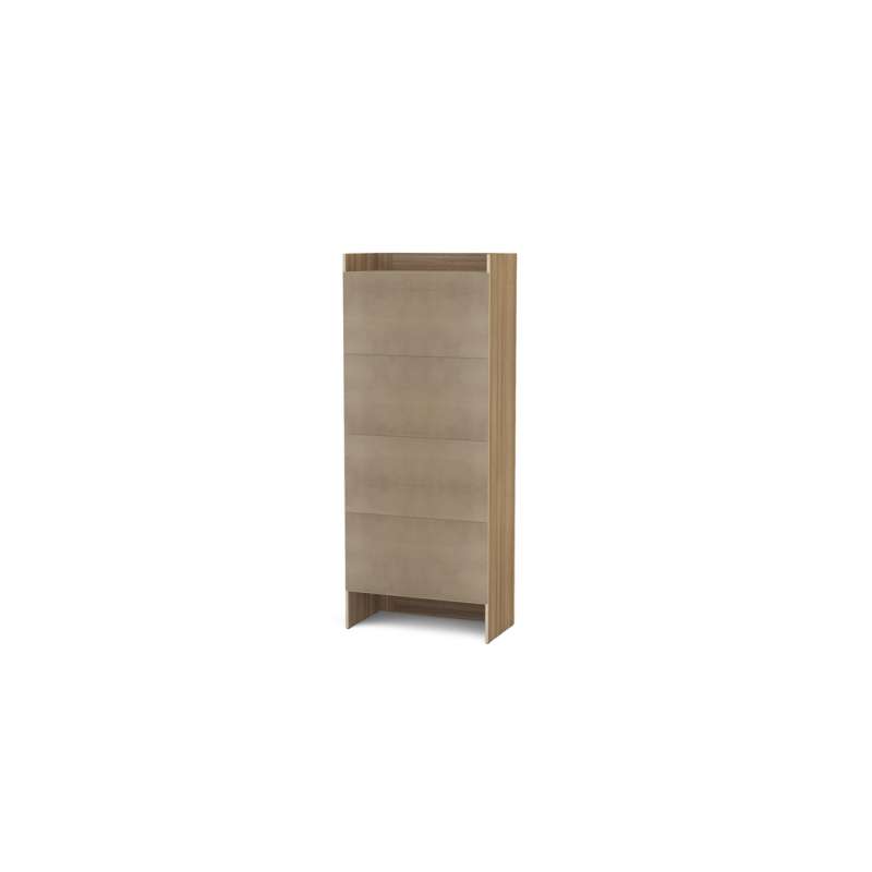 Estante Moderna com Portas Leblon Castanho Politorno - Castanho