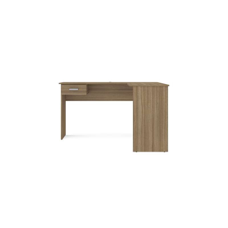 Mesa de Canto Escritório Fênix 1 Gaveta Castanho Politorno - Castanho
