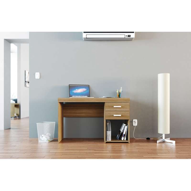 Mesa com Gaveta Malta Castanho Politorno - Castanho