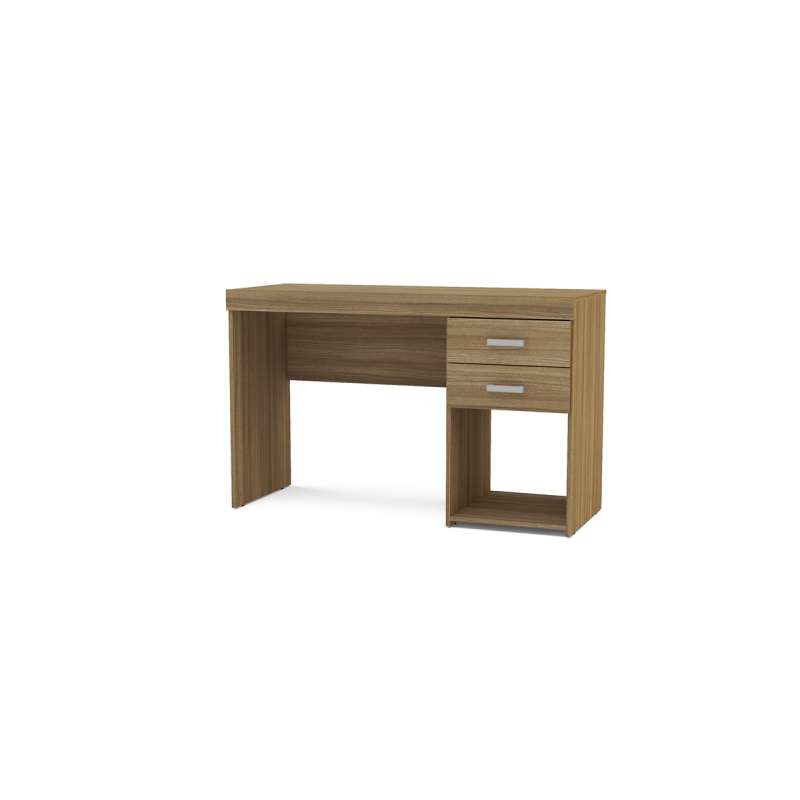 Mesa com Gaveta Malta Castanho Politorno - Castanho