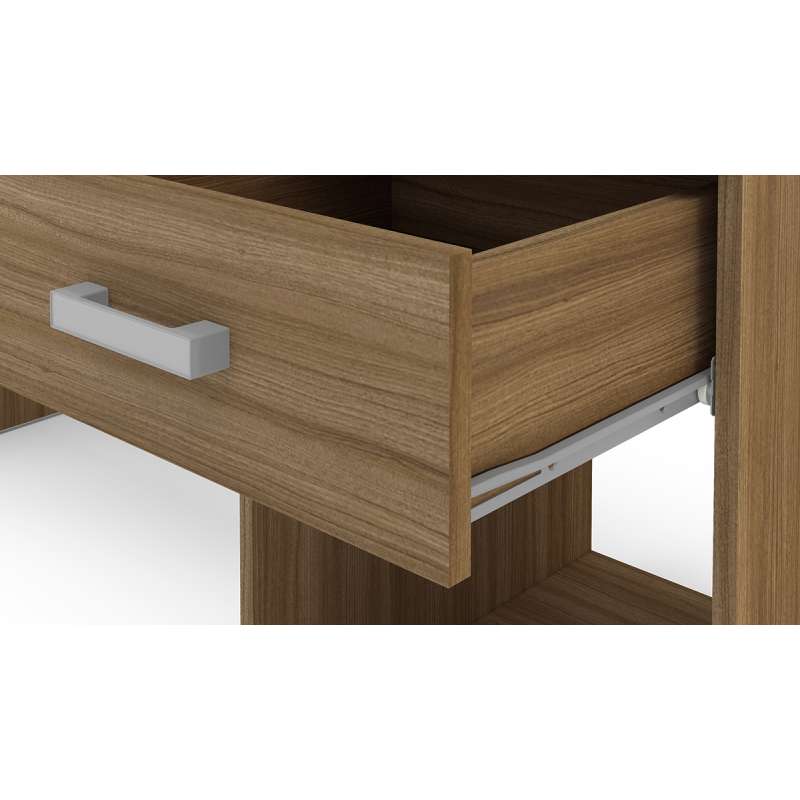 Mesa com Gaveta Malta Castanho Politorno - Castanho