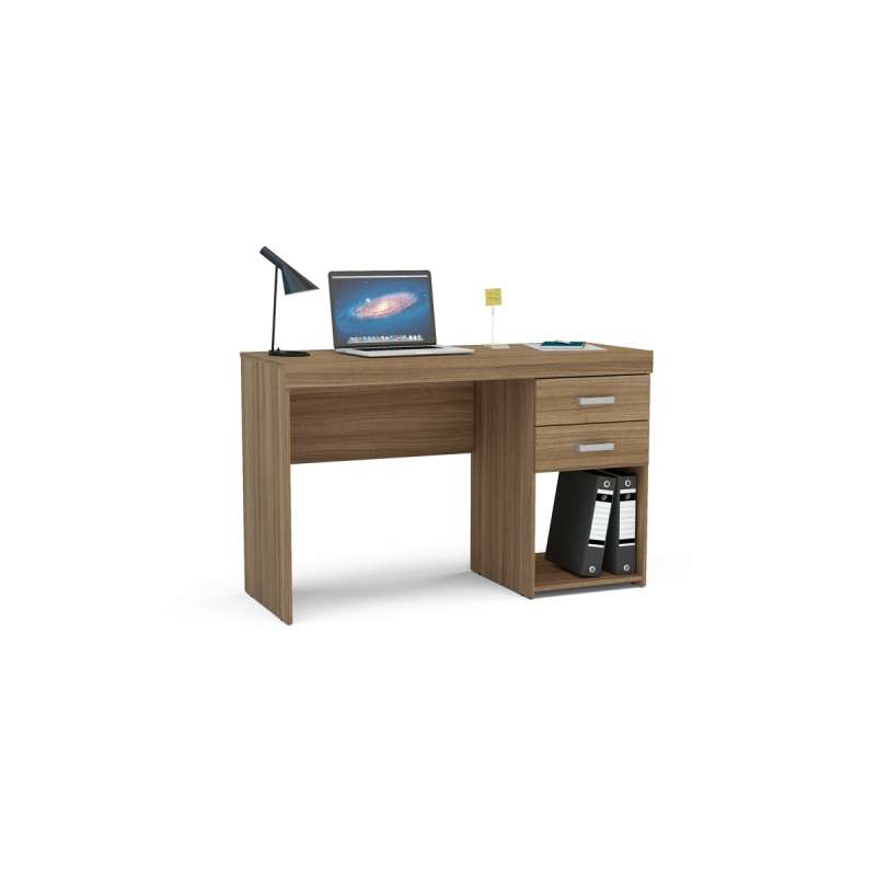 Mesa com Gaveta Malta Castanho Politorno - Castanho