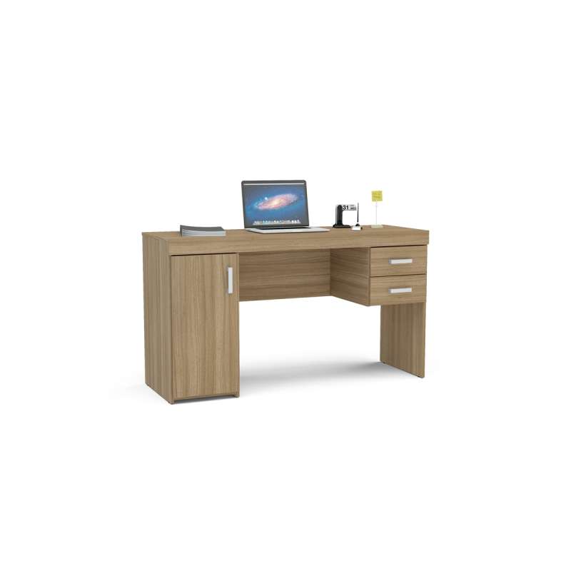Mesa com Gaveta Miranda Castanho Politorno - Castanho