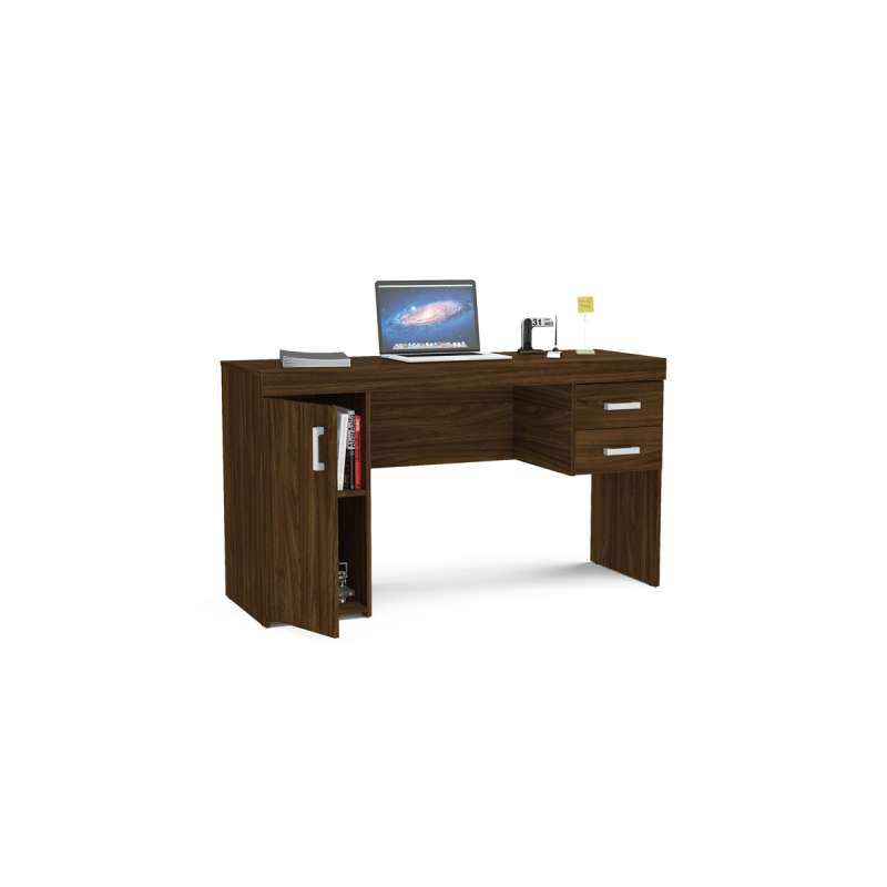 Mesa com Gaveta Miranda Imbuia Politorno - Imbuia