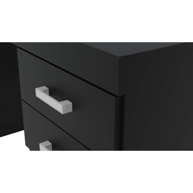 Mesa com Gaveta Malta Preto Politorno - Preto
