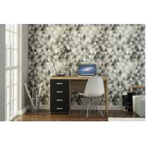 Mesa com Gavetas em Madeira Malta Carvalho Claro Preto Politorno