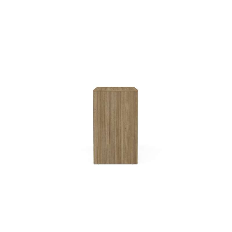 Mesa de escritório Tijuca 90cm 2 gavetas Castanho Politorno - Castanho