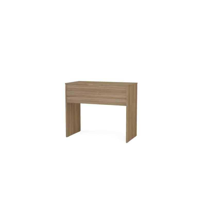 Mesa de escritório Tijuca 90cm 2 gavetas Castanho Politorno - Castanho