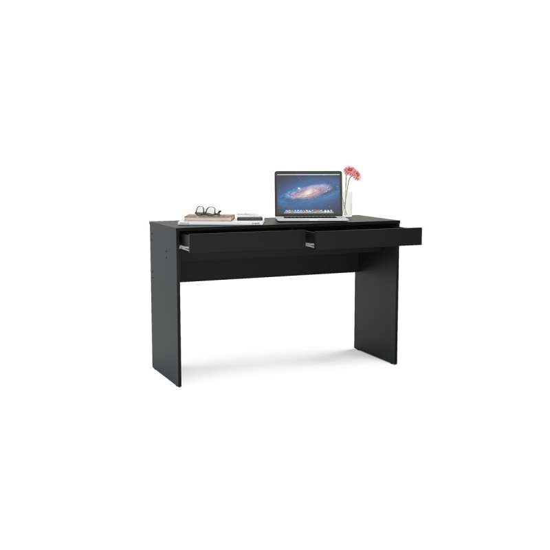 Mesa com Gaveta Lindóia Preto Politorno - Preto