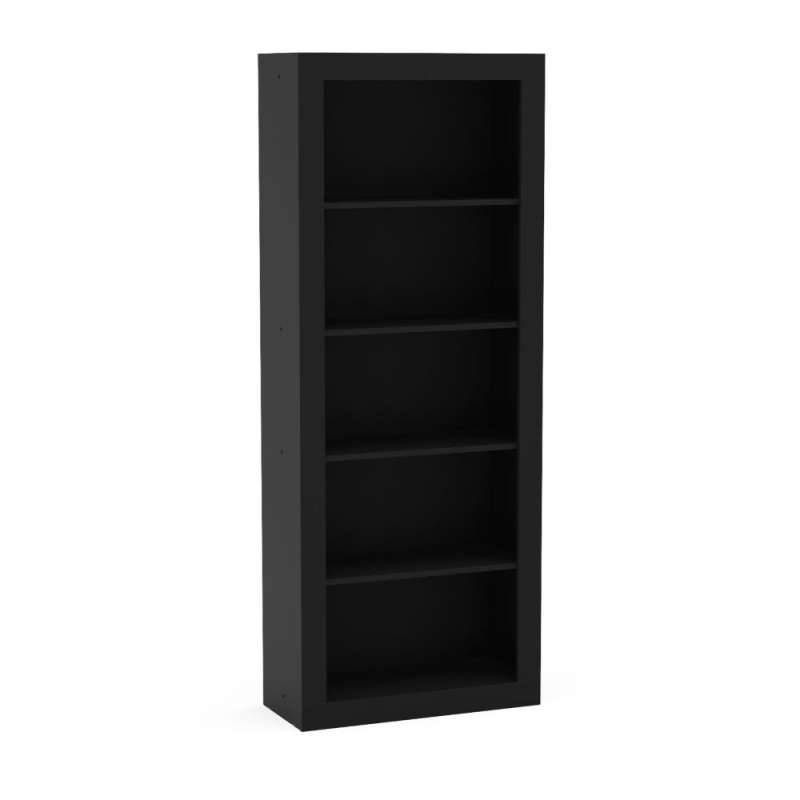 Estante para Sala com Vistas Preto Politorno - Preto