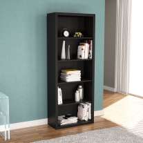 Estante para Sala com Vistas Preto Politorno