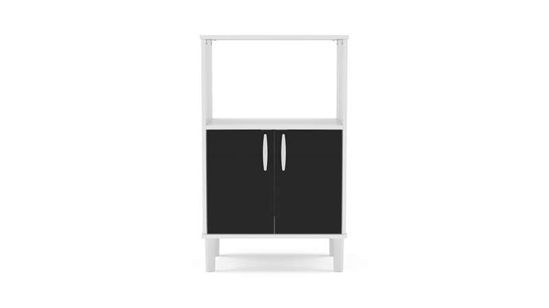 Balcão para Cozinha Cerro Largo Branco-preto Politorno - Branco-preto