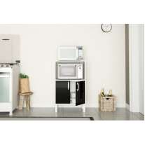 Balcão para Cozinha Cerro Largo Branco-preto Politorno