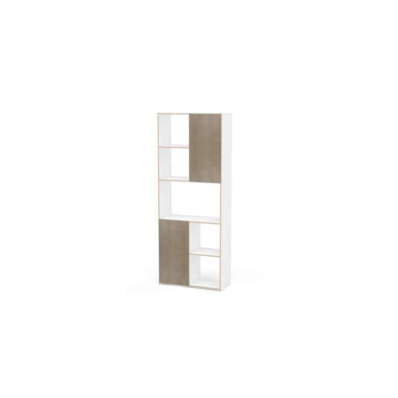Estante Jurerê 2 portas 2 prateleiras Branco Politorno - Branco