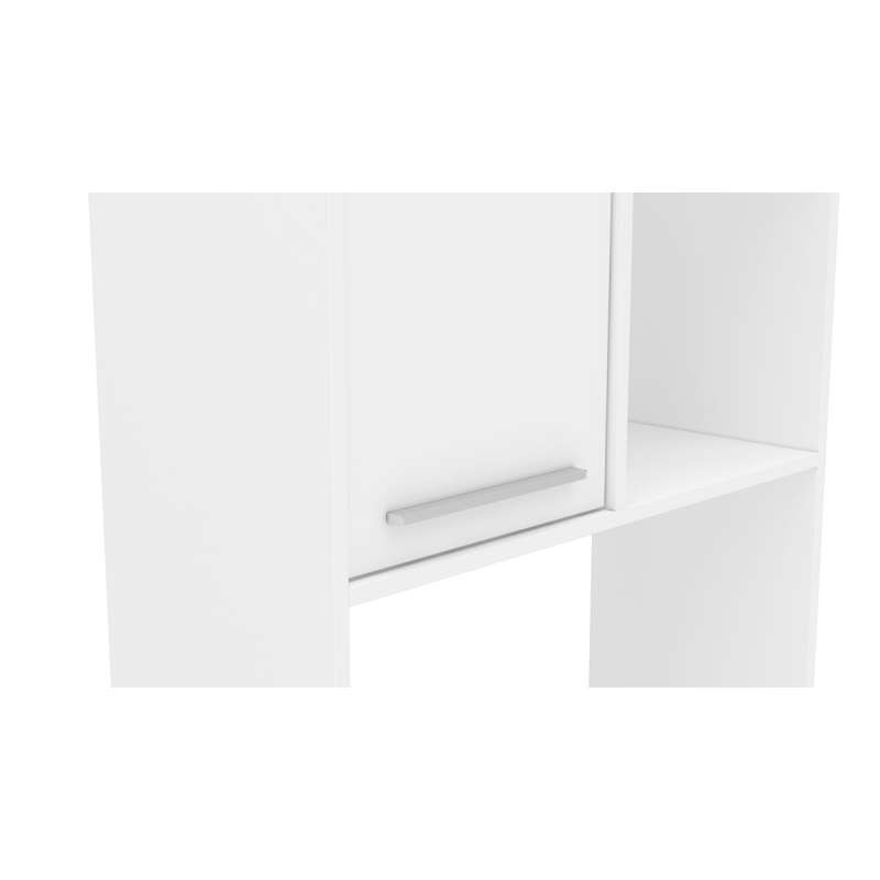 Estante Jurerê 2 portas 2 prateleiras Branco Politorno - Branco