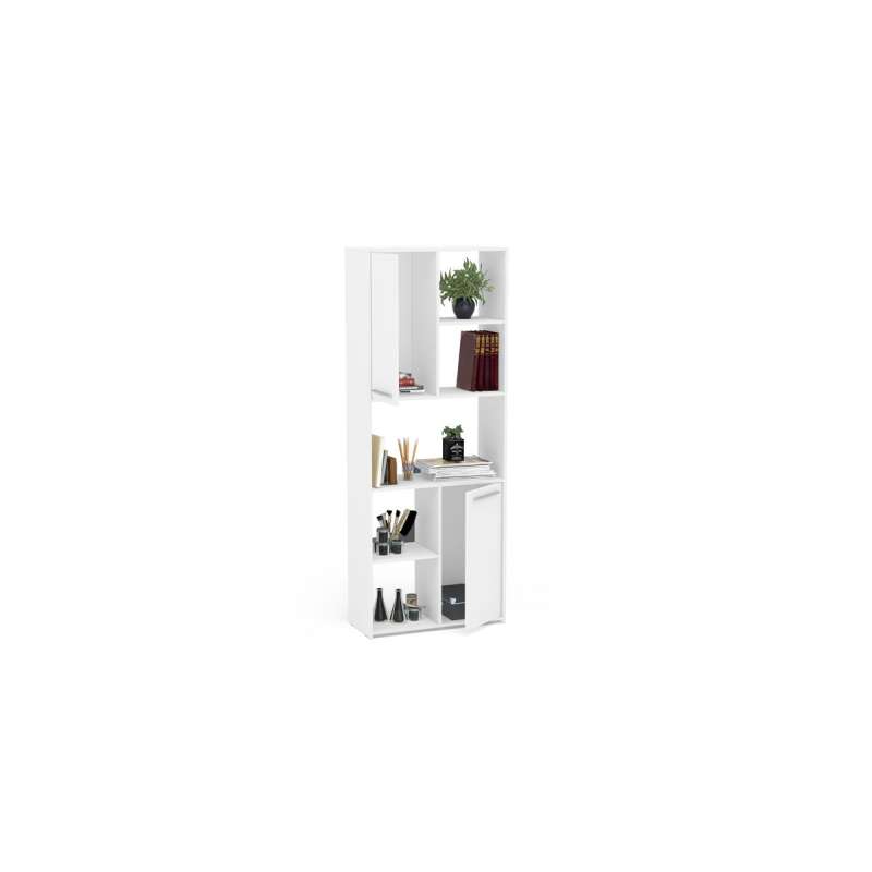 Estante Jurerê 2 portas 2 prateleiras Branco Politorno - Branco