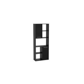 Estante Jurerê 2 portas 2 prateleiras Preto Politorno - Preto