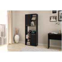 Estante Jurerê 2 portas 2 prateleiras Preto Politorno