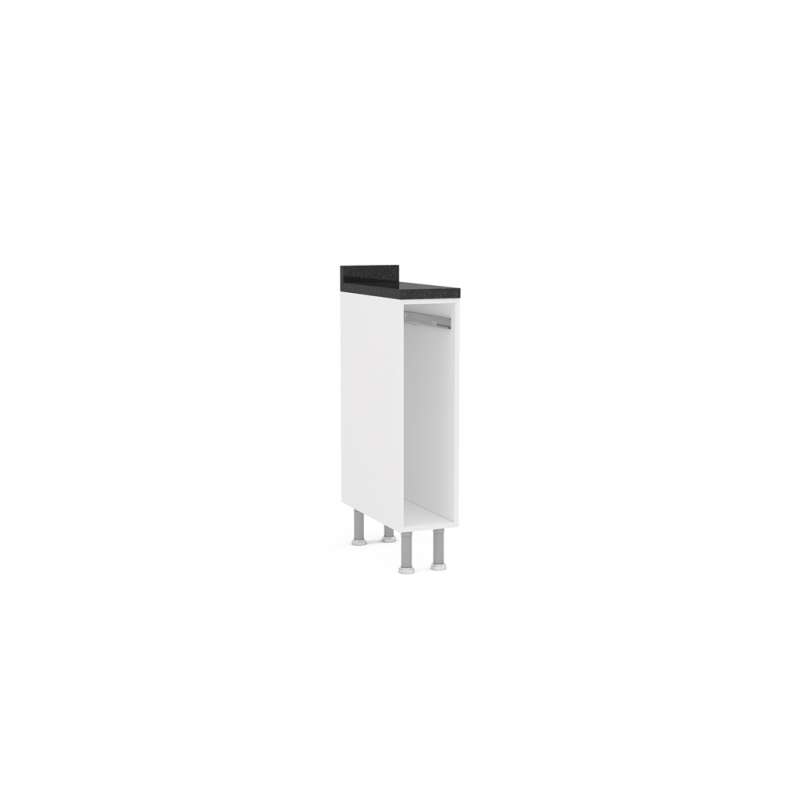 Toalheiro Floripa Branco Nero Politorno - Branco Nero