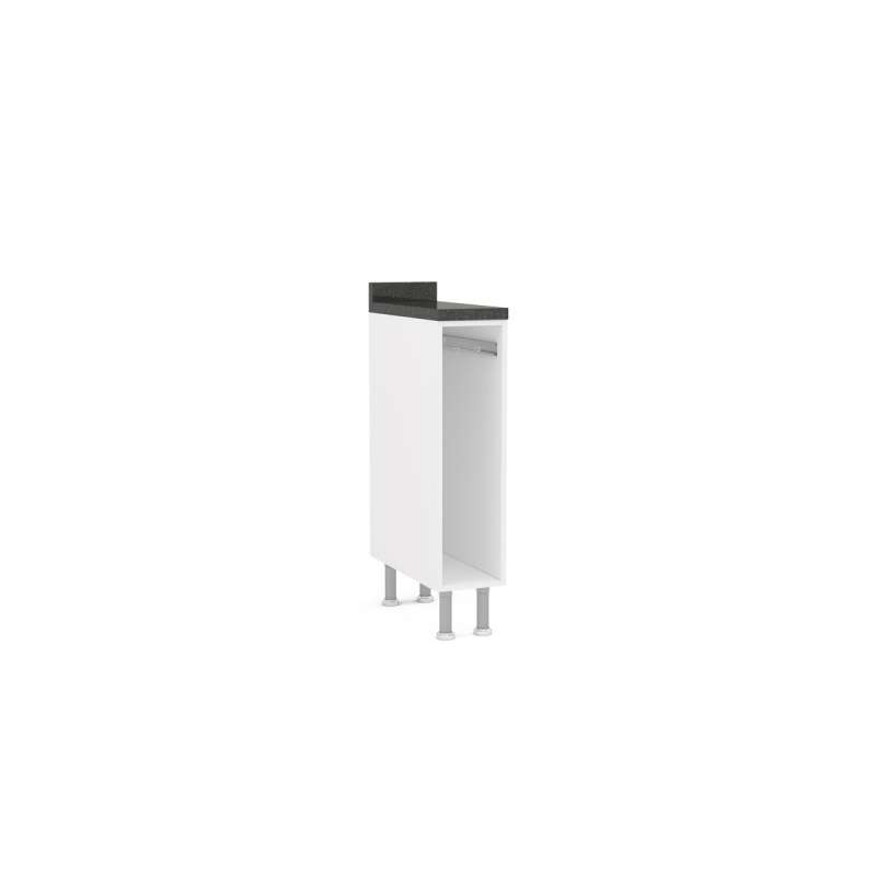 Toalheiro Floripa Branco Nero Politorno - Branco Nero