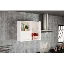 Armário Aéreo Floripa 2 Nichos Branco Tatto Politorno