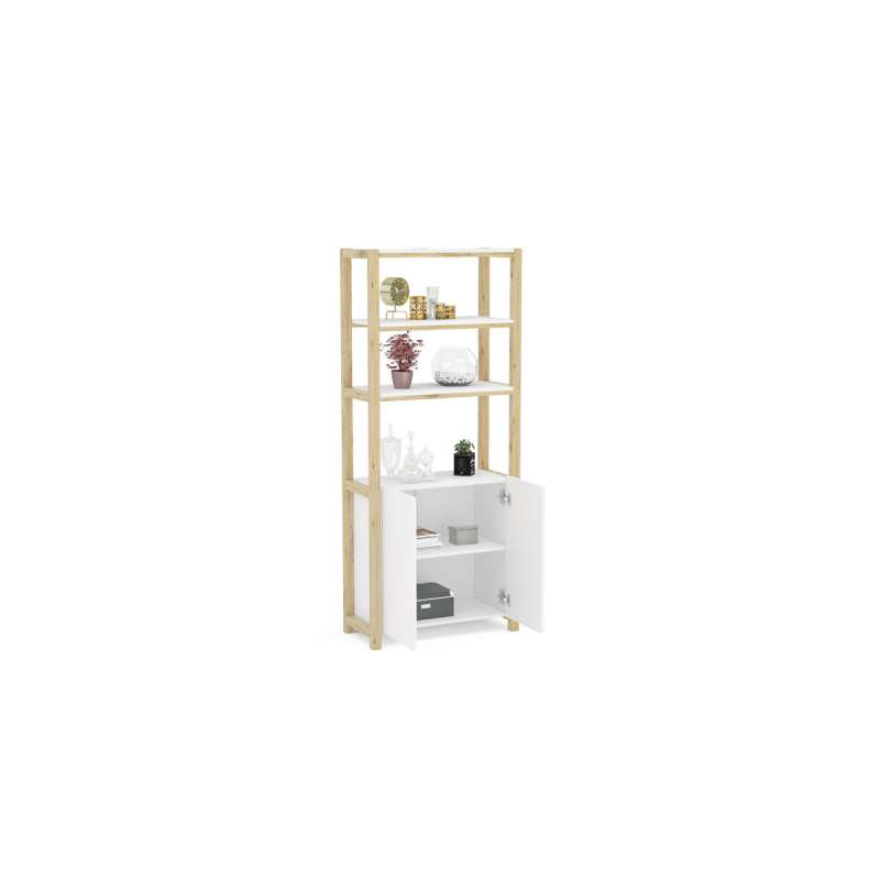 Estante Bahamas Branco Politorno - Branco