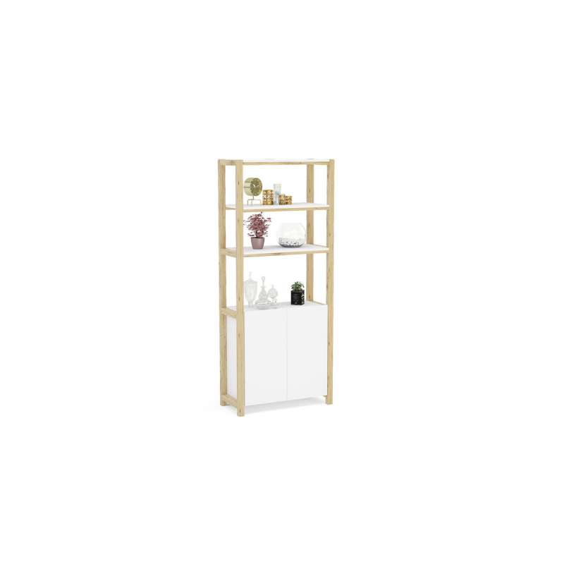 Estante Bahamas Branco Politorno - Branco