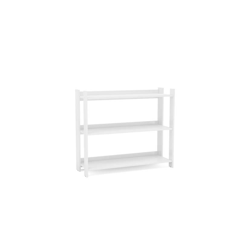Estante Platina Baixa Branco Politorno - Branco