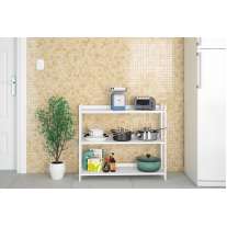 Estante Platina Baixa Branco Politorno