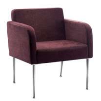 Sofá de Espera SF033 em Suede Café - Cercatto