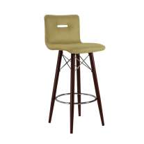 Banqueta Alta em Madeira BQ007 Bege - Cercatto