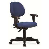Cadeira de Escritório Giratória Preto e Azul - Cercatto