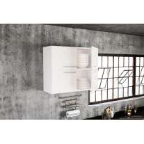 Armário Aéreo Floripa 4 portas Branco Tatto Politorno