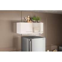 Armário Aéreo Floripa 2 portas Branco Tatto Politorno