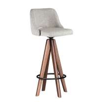 Banqueta Alta Giratória BQ009 Linho - Cercatto