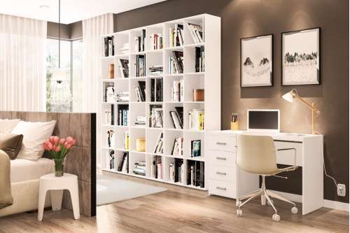 Conjunto de Escritório Anápolis Branco Politorno