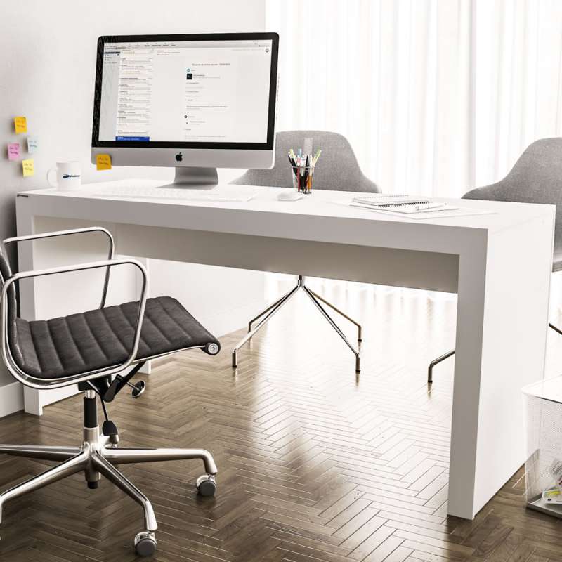 Mesa para Escritório Branco Office - Branco