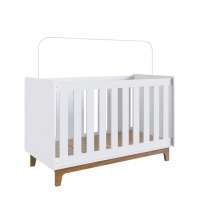 Berço Retrô BY100 Branco Completa Móveis
