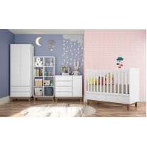 Cômoda Retrô 4 Gavetas 1 Porta Branco Completa Móveis Cômoda Retrô 4 Gavetas 1 Porta Branco Completa Móveis