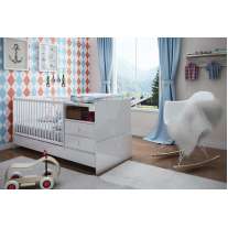 Berço Mini Cama Branco BB670 Completa Móveis