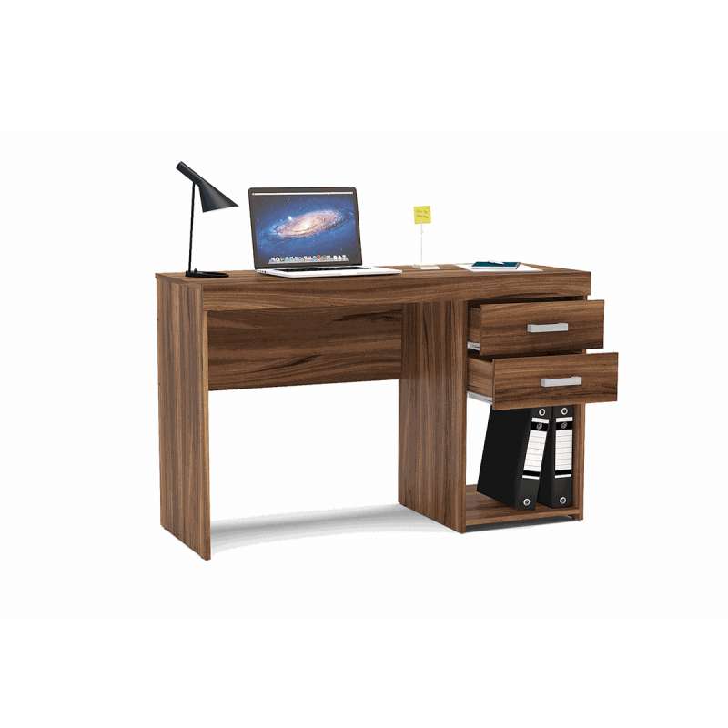 Mesa de escritório Malta 2 gavetas New Avelã Politorno - New Avelã
