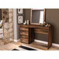 Mesa de escritório Malta 4 gavetas New Avelã Politorno