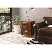 Gaveteiro Maia 3 Gavetas New Avelã Politorno