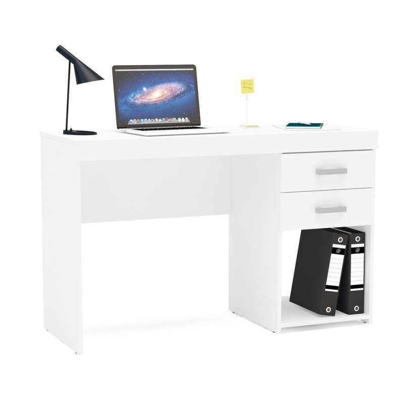 Mesa com Gaveta Malta Branca Politorno - Branco