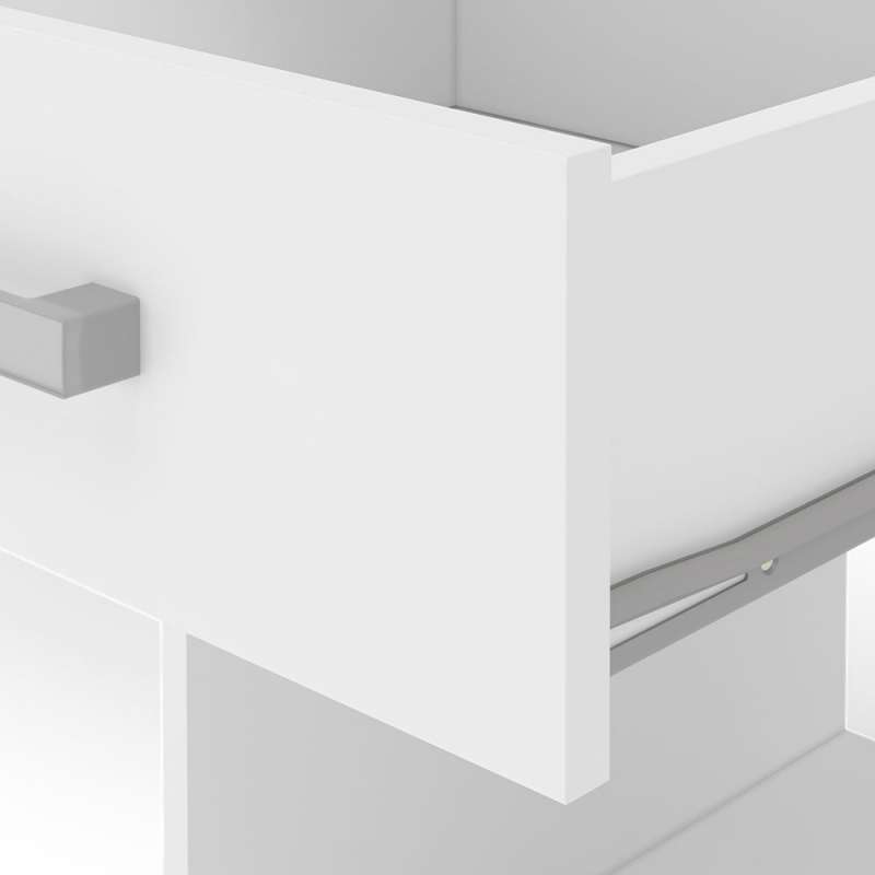 Mesa com Gaveta Malta Branca Politorno - Branco