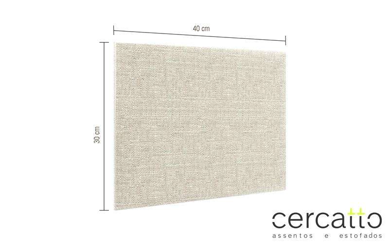 Kit Cabeceira em Placas para Cama Queen Cercatto - Bege