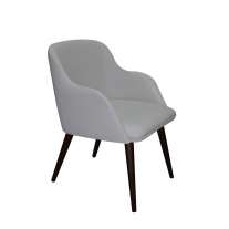 Poltrona Fixa em Couro sintético PL213 Nude Cercatto 